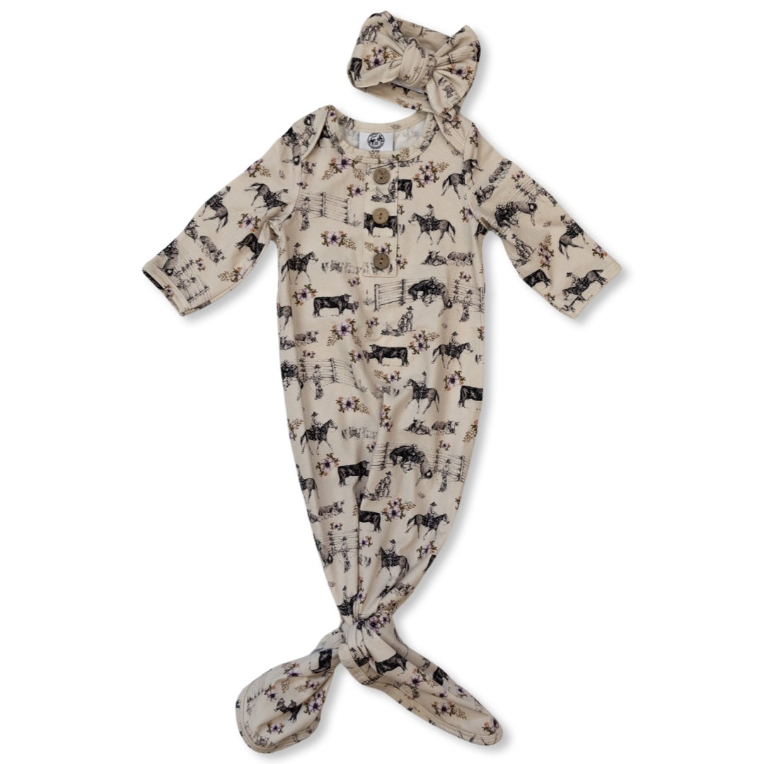 Western Serenity Sleep Gown