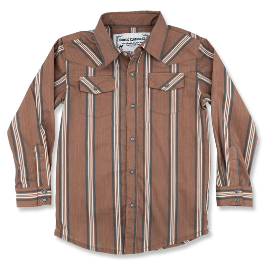 Feelin' Fine Long Sleeve Pearl Snap (Toddler-Adult)