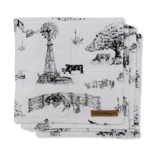 Heaven on Earth Set of 4 Washcloths