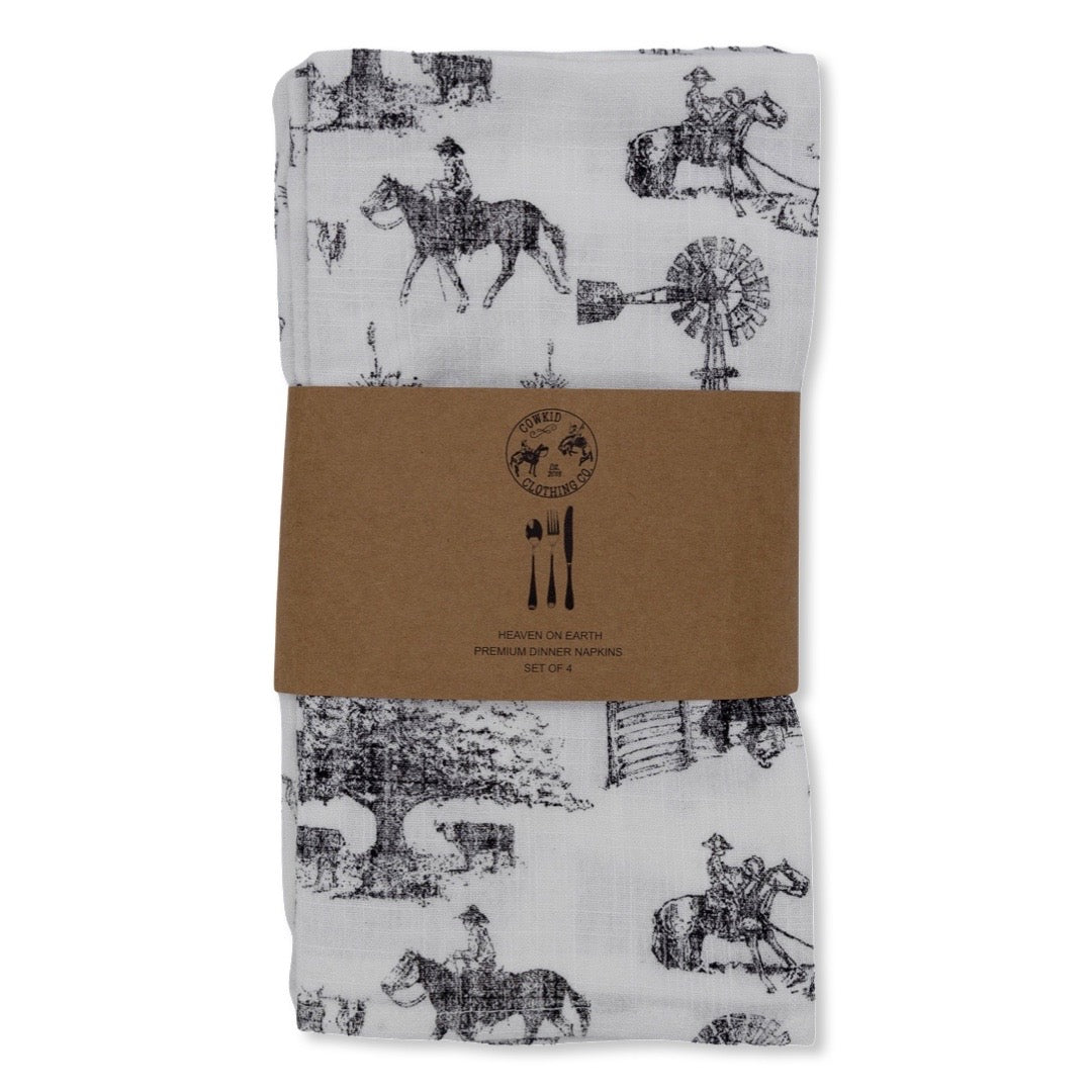 Heaven on Earth Set of 4 Cloth Napkins
