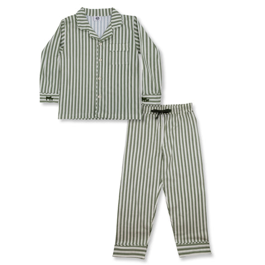 Silent Night Vintage Stripe Christmas Set (Toddler-Adult)