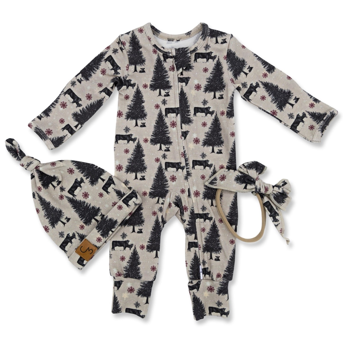 O Holy Night Christmas Folding Feet Jammies