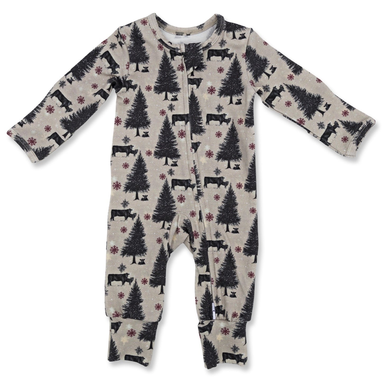 O Holy Night Christmas Folding Feet Jammies