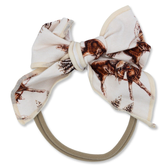 Vintage Beige Cowboy Christmas Nylon Band Headband