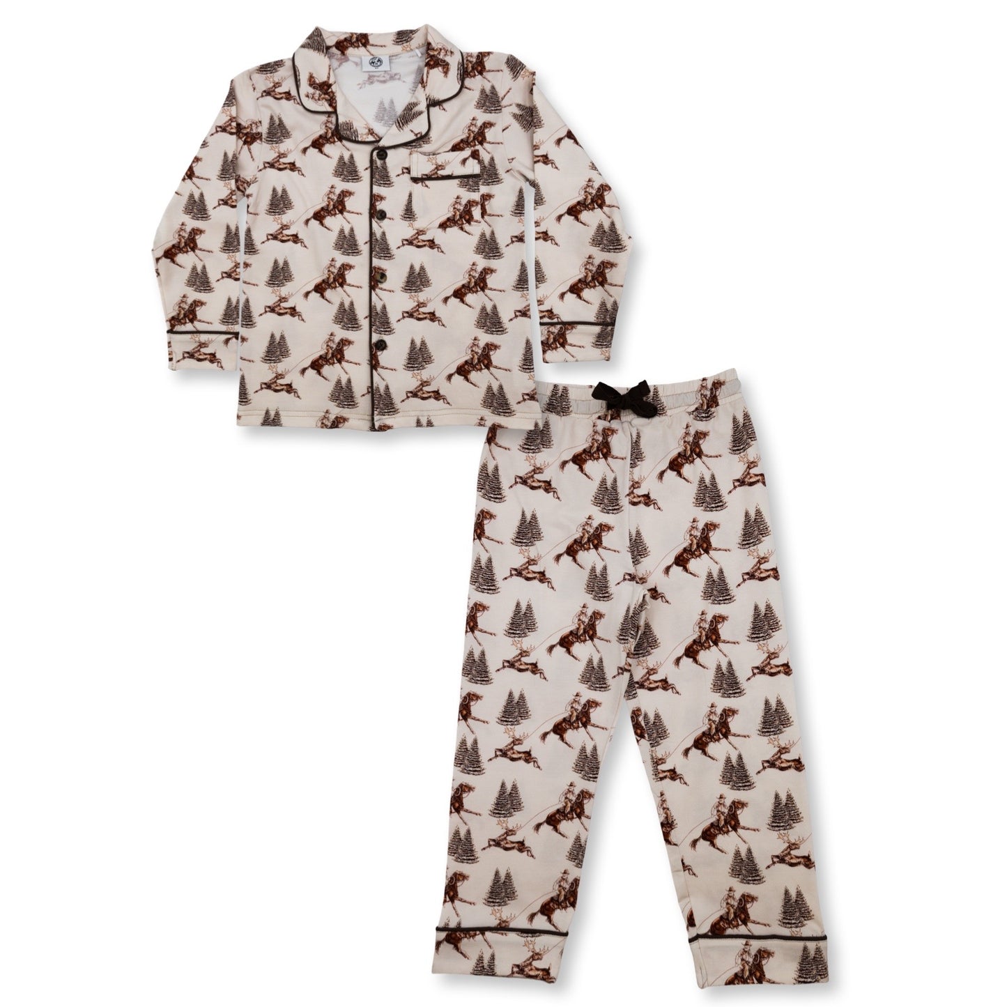 Vintage Beige Cowboy Christmas Set (Toddler-Adult)