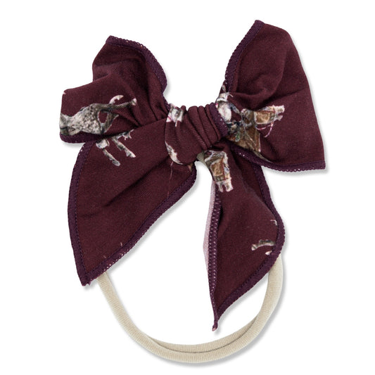 Traditional Red Cowboy Christmas Nylon Band Headband