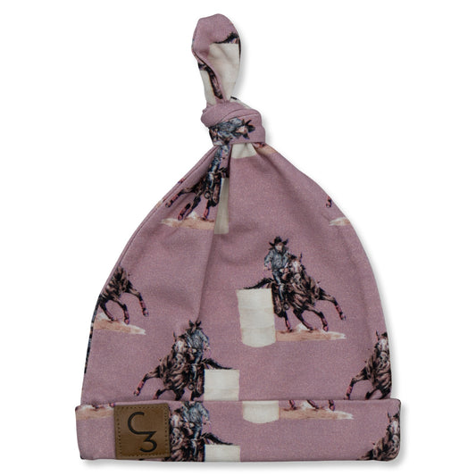 Barrel Racer Newborn Baby Hat