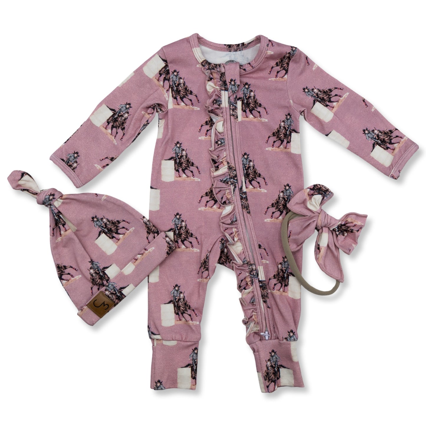 Barrel Racer -Ruffled- Folding Feet Jammies