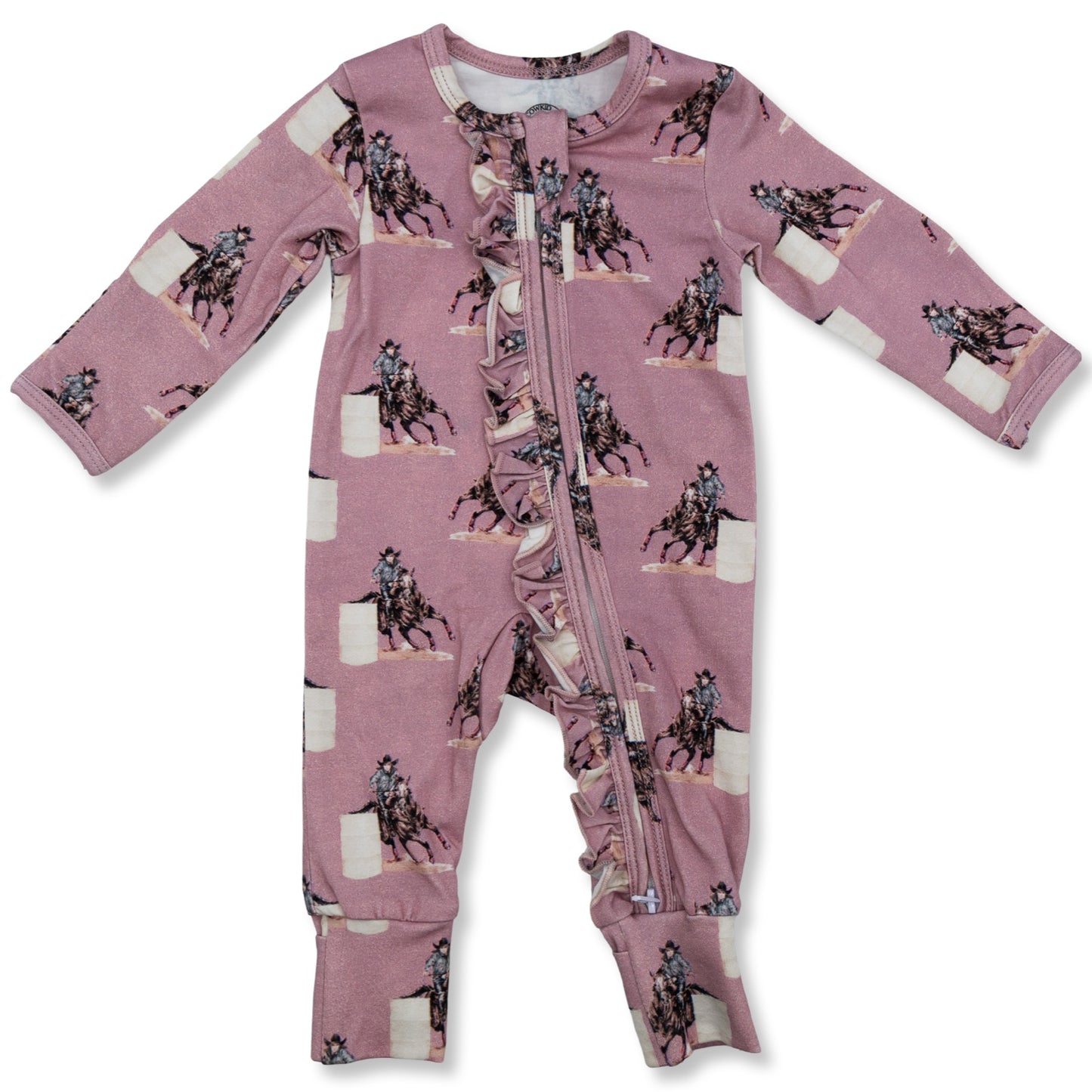 Barrel Racer -Ruffled- Folding Feet Jammies