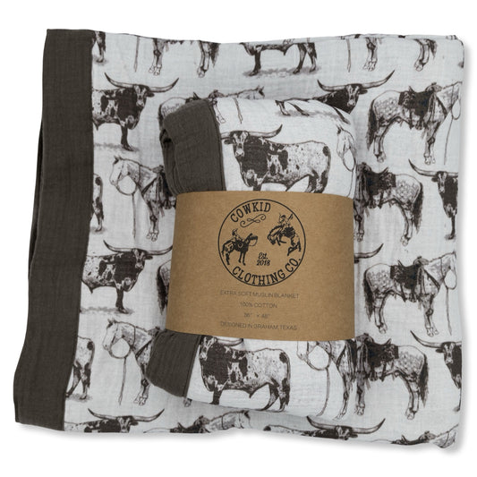 High Plains Bamboo Muslin Blanket
