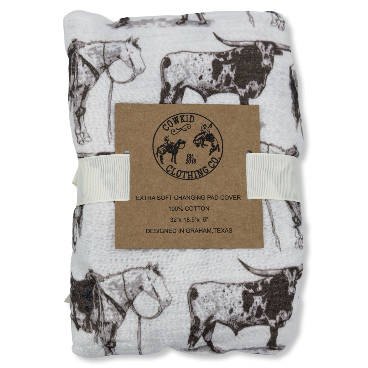 High Plains Bamboo Muslin Changing Pad Cover