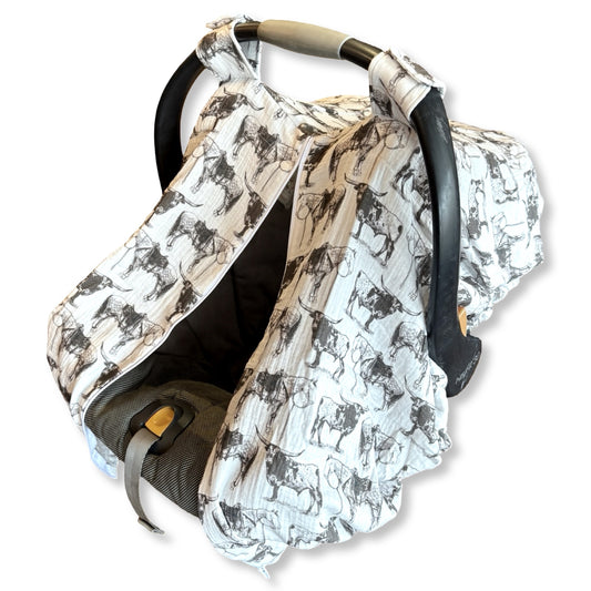 High Plains Muslin Car Seat Cover