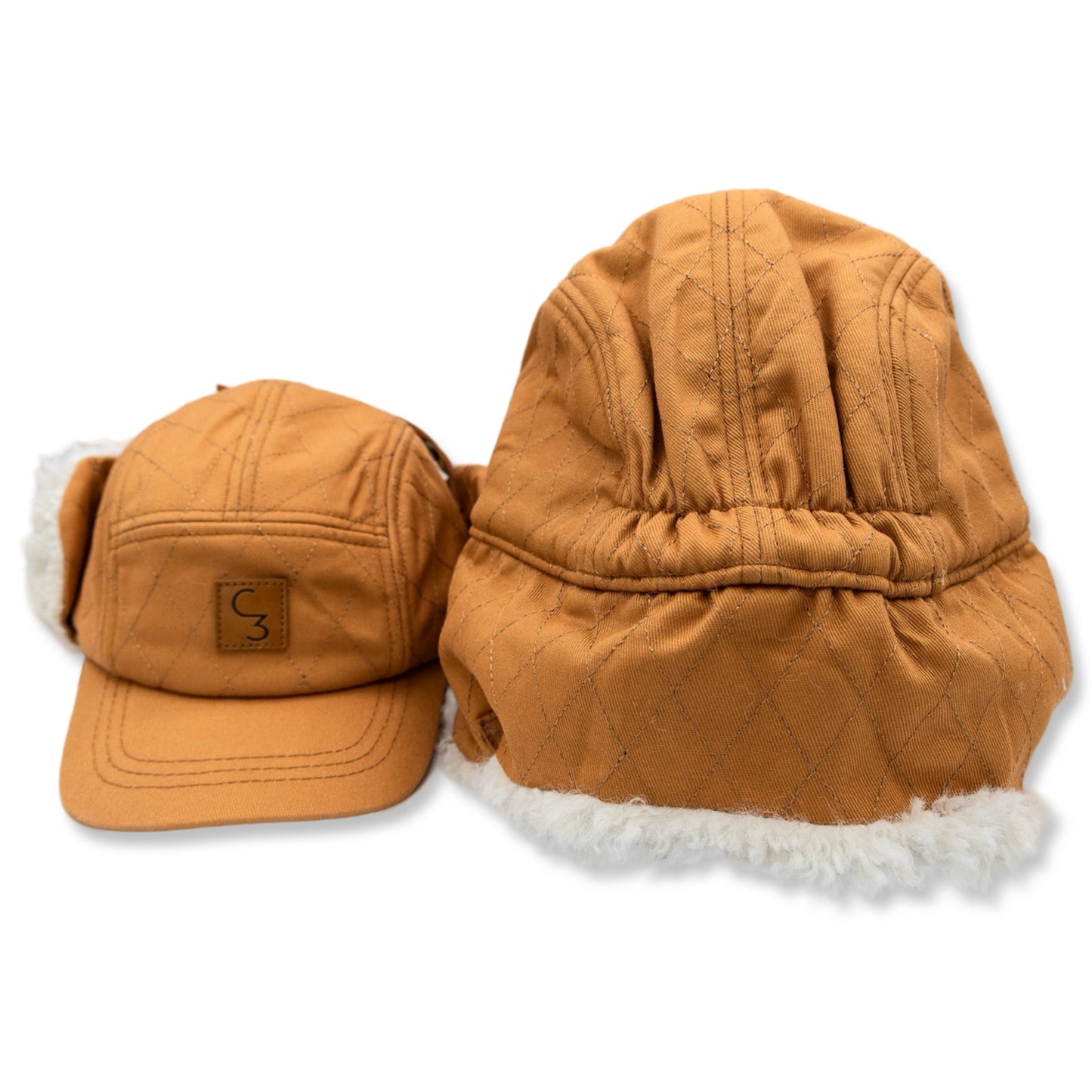 Quilted Storm Hat with Ear Covers (Infant-Adult)