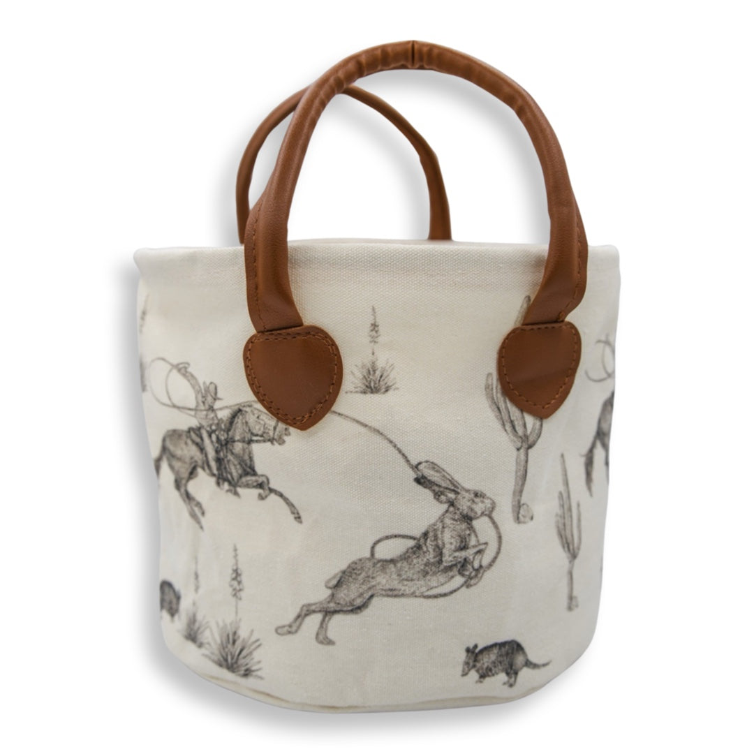 Gotta Wild Hare Canvas Easter Basket