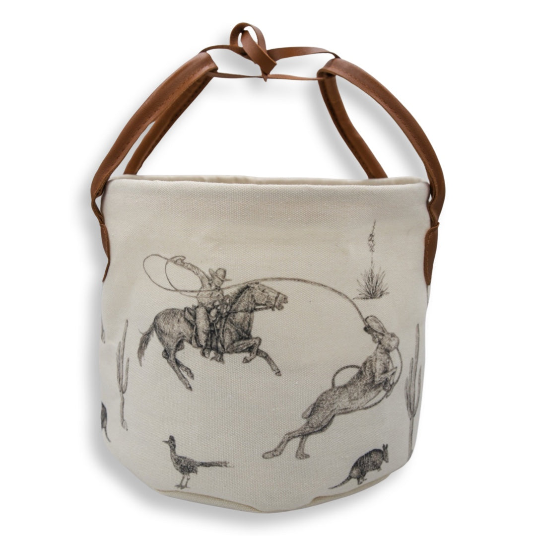 Gotta Wild Hare Canvas Easter Basket