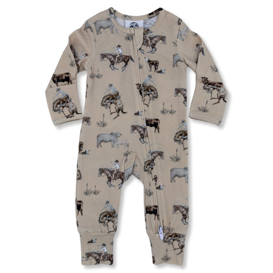Cowboy Folding Feet Jammies