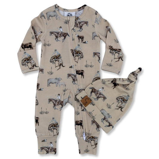 Cowboy Folding Feet Jammies