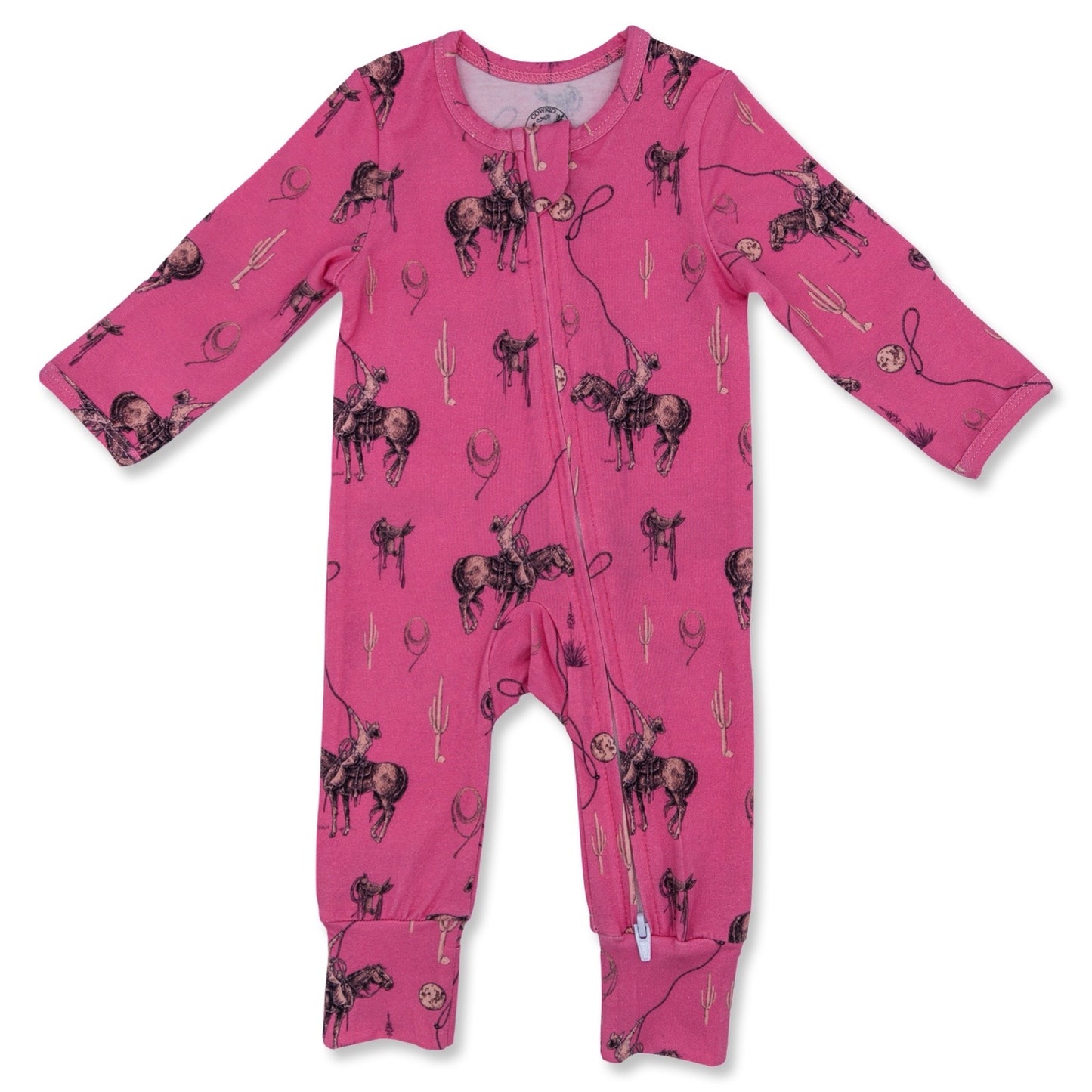 PINK Rope the Moon for You Folding Feet Jammies