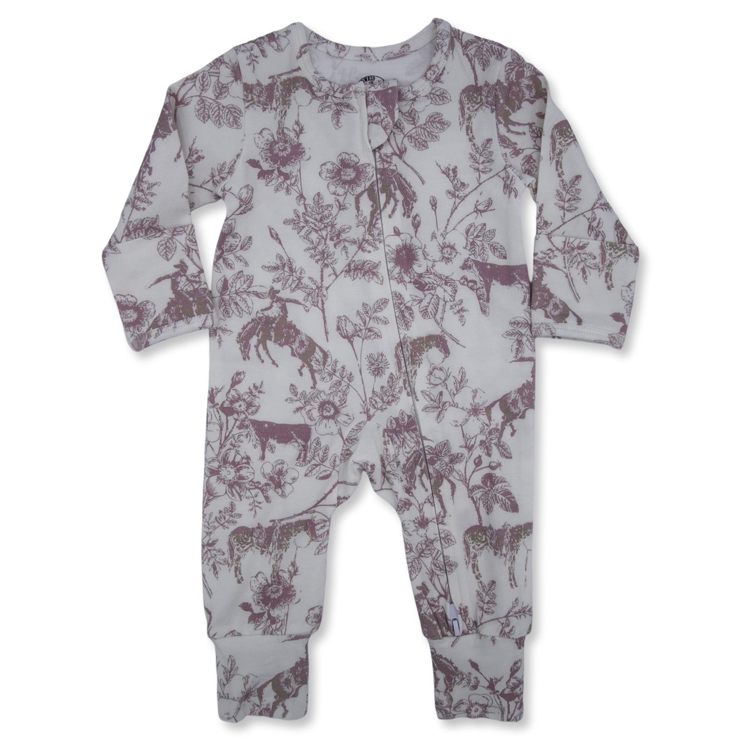Western Daydream Rose Folding Feet Jammies