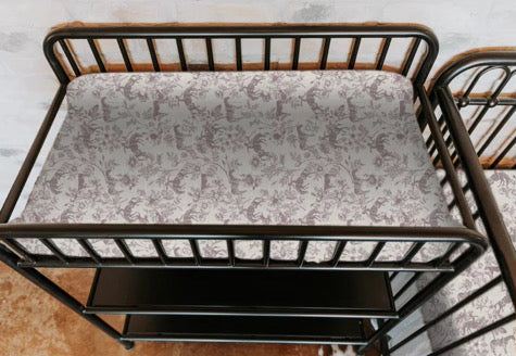 Western Daydream Rose Cotton Muslin Changing Pad Cover