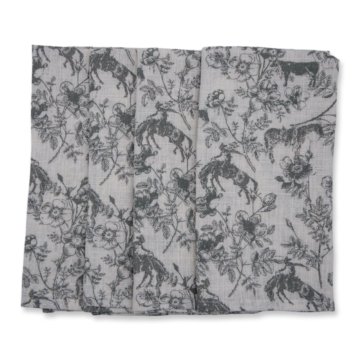 Western Daydream Sage ~Set of 4~ Cloth Napkins