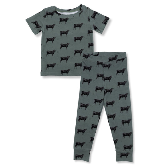 Olive Angus Short Sleeve Set