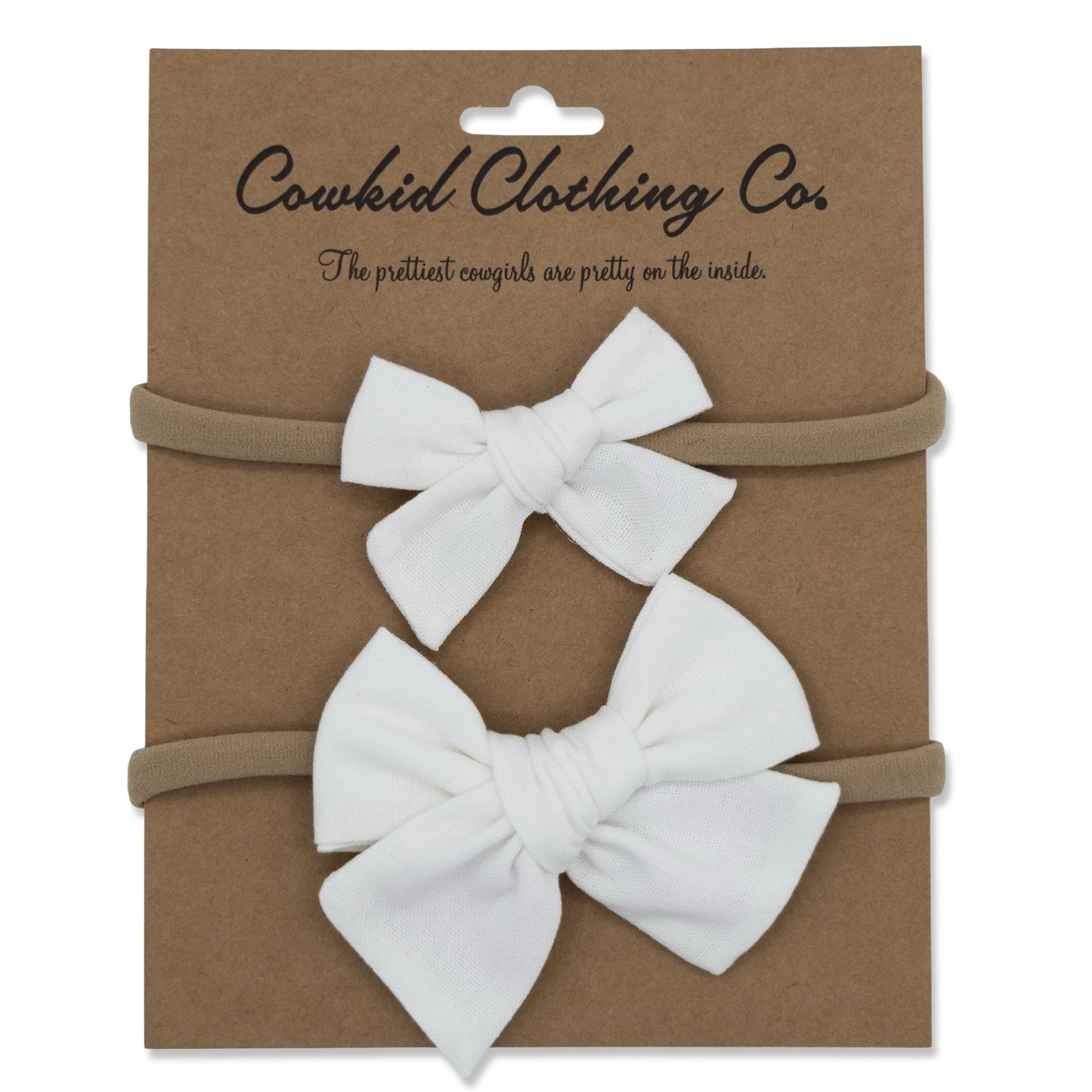 Ivory Linen 2-Piece Headband Set