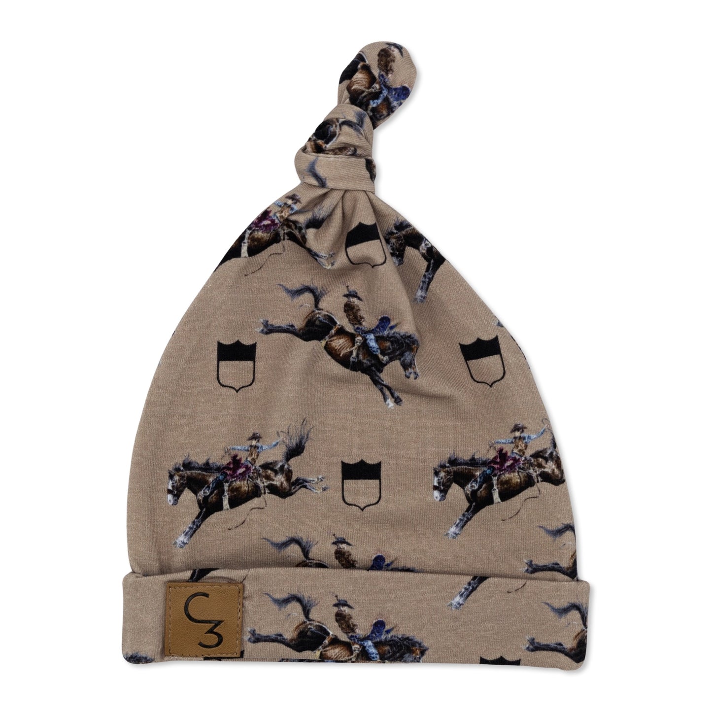 Rodeo Broncs Newborn Baby Hat