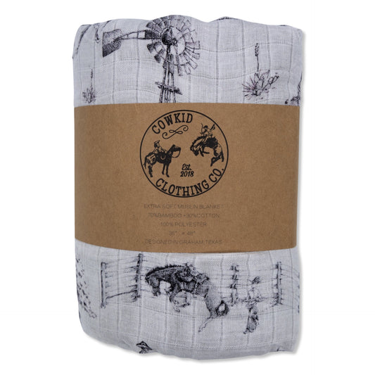 Heaven on Earth Bamboo Muslin/Minky Blanket