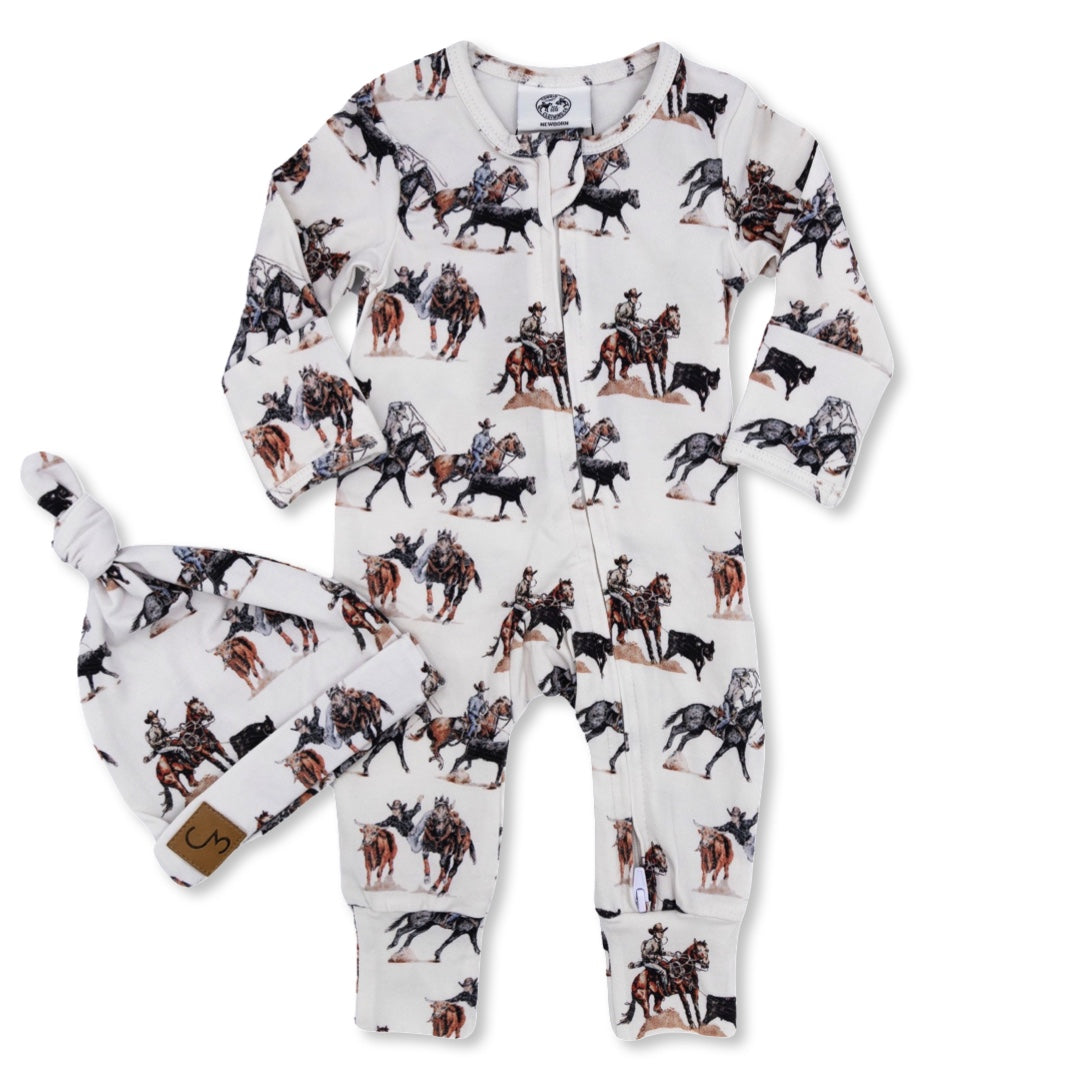 Stop the Clock Folding Feet Jammies