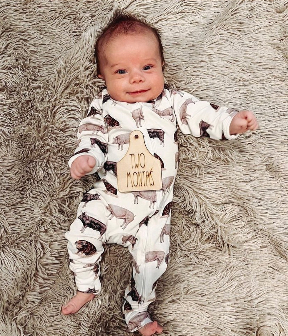 Pig Folding Feet Jammies