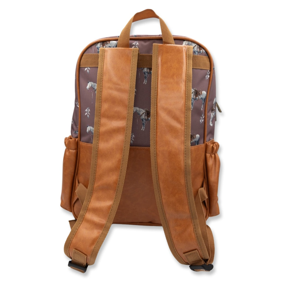 Mauve Ranch Horse Backpack