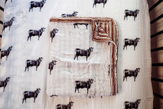 Vintage Angus Bamboo Muslin Blanket