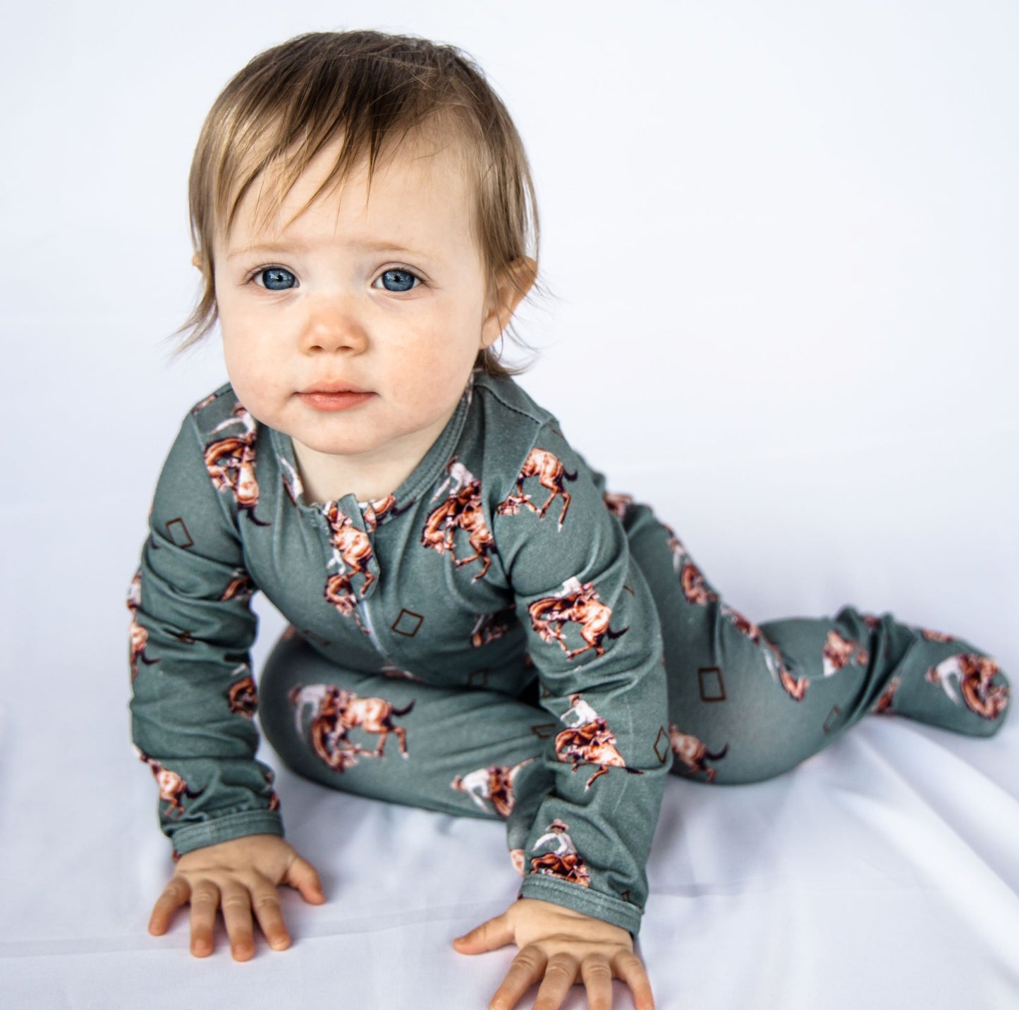Teal Bronc Jammies