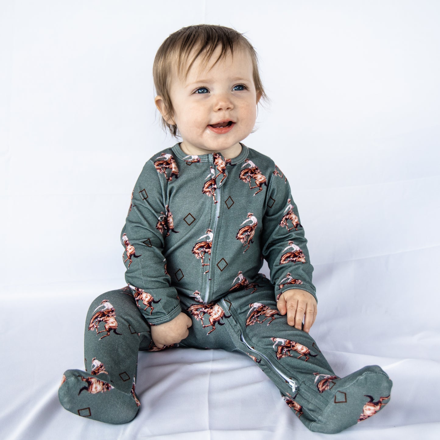 Teal Bronc Jammies