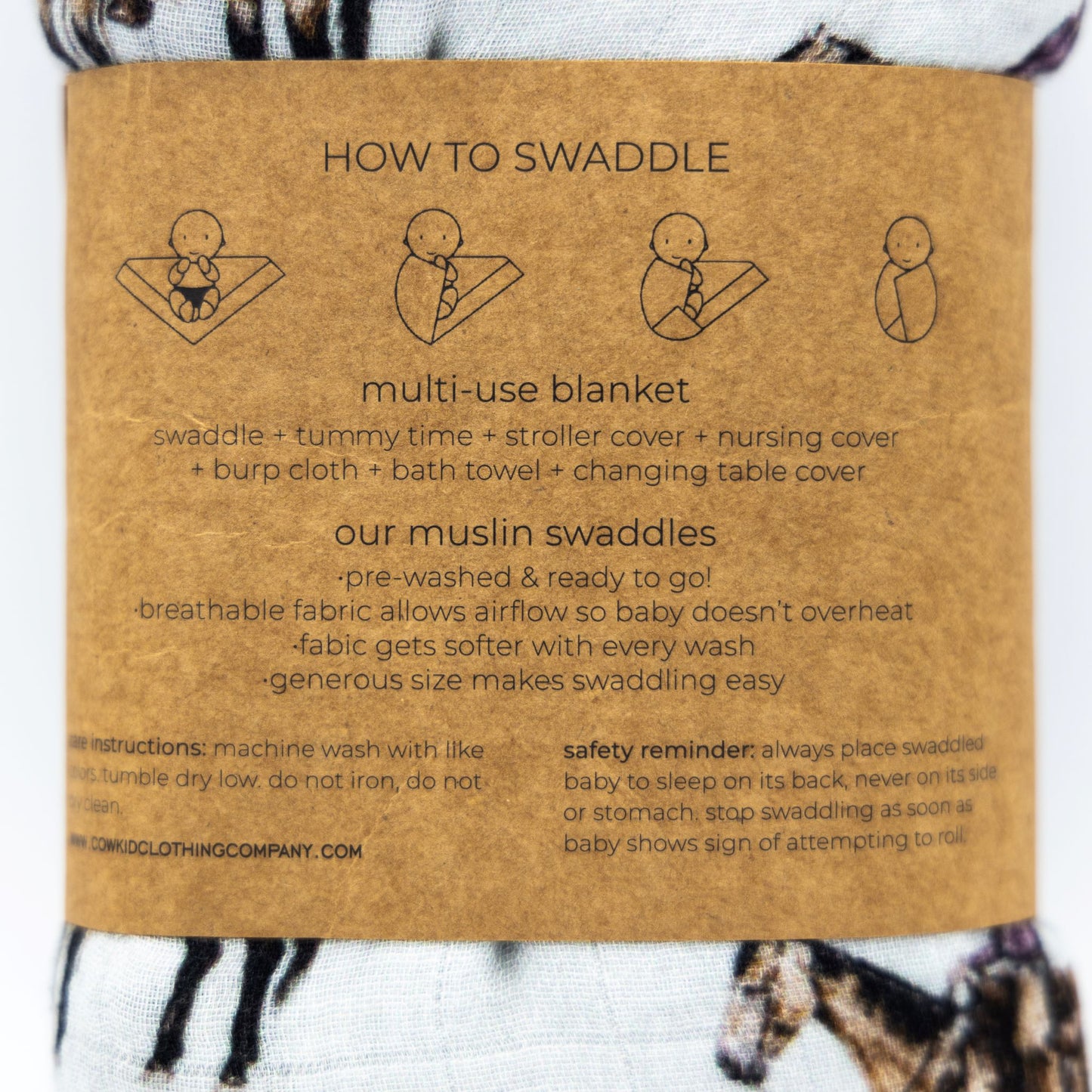 Cowgirls & Cactus Bamboo Muslin Swaddle