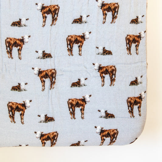 Hereford Bamboo Muslin Crib Sheet