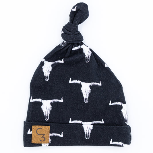 Cow Skull Newborn Baby Hat