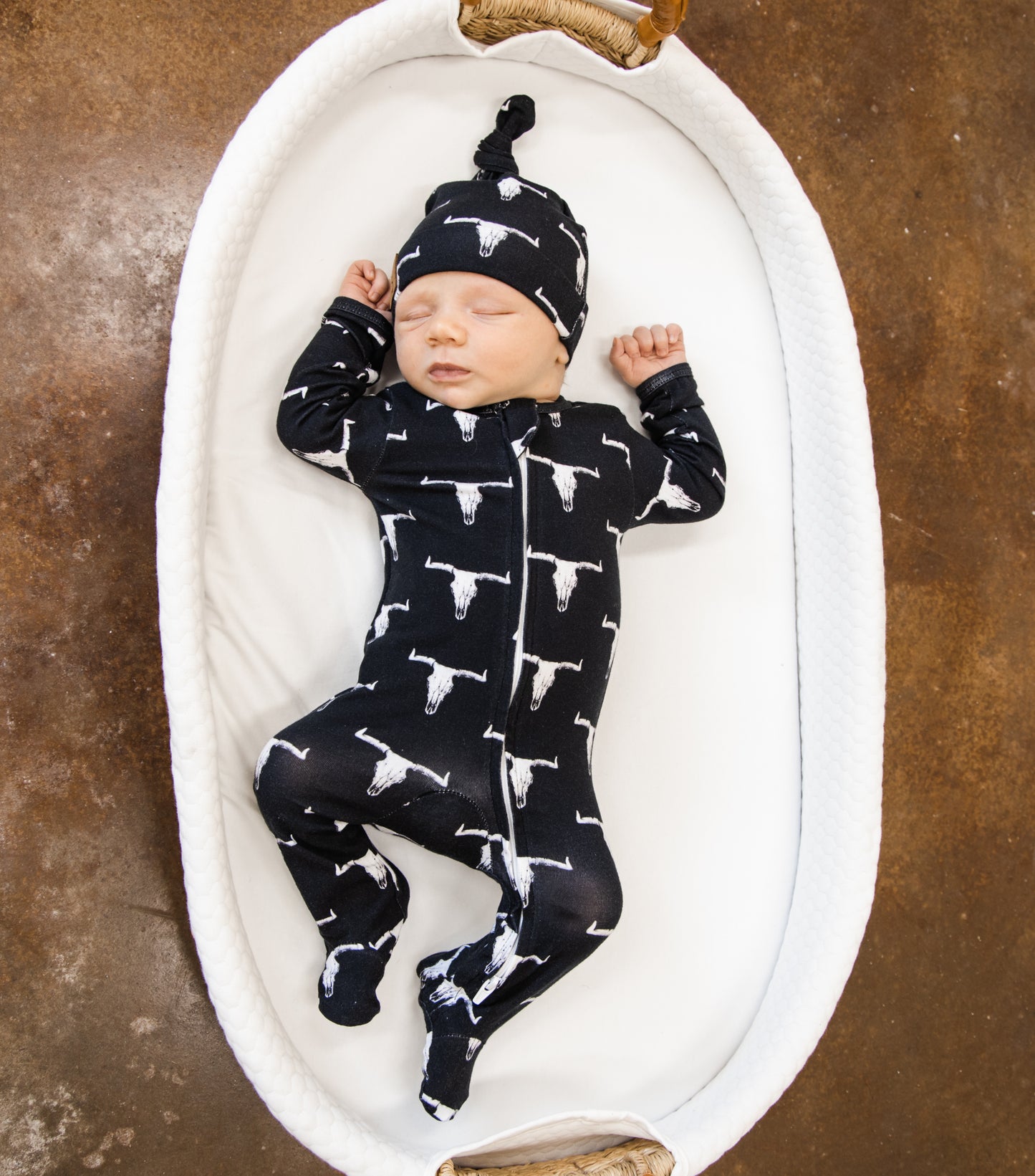 Cow Skull Footed Jammies