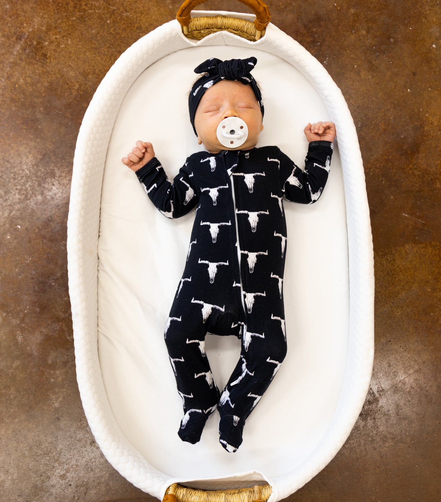 Cow Skull Footed Jammies