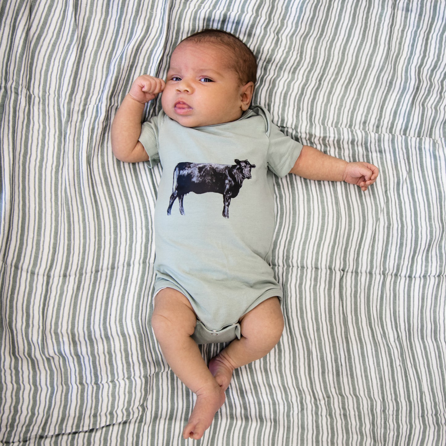 Olive Angus Onesie