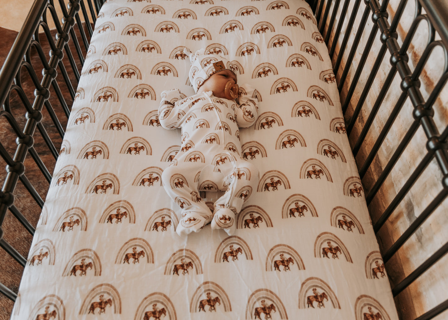 Rainbow Baby Bamboo Muslin Crib Sheet