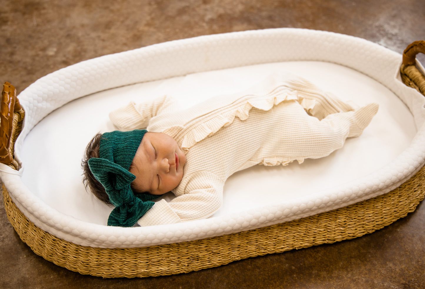 Forest Green Woven Head Wrap