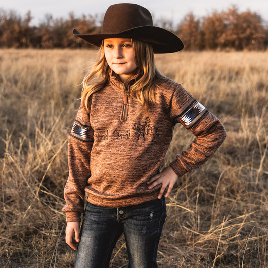 Cowgirl Quarter Zip Sweatshirt