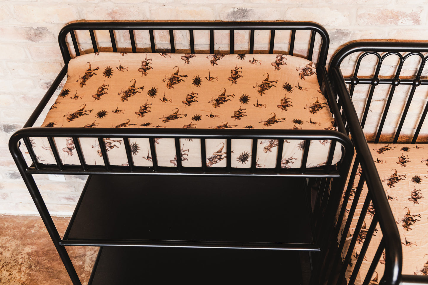 Cowboy Dino Bamboo Muslin Changing Pad Cover