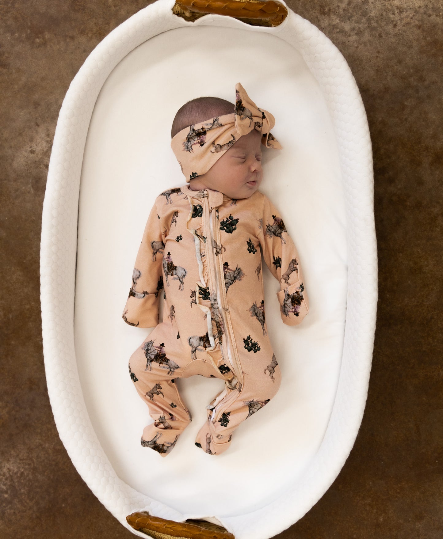 Western Unicorn -Ruffled- Folding Feet Jammies