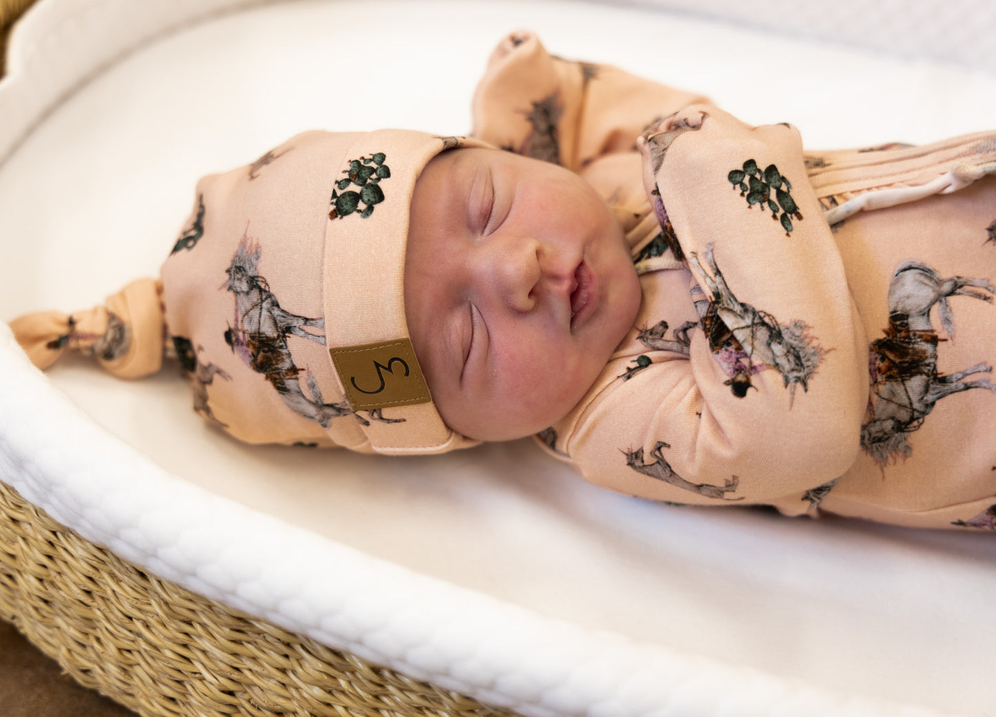 Western Unicorn Newborn Baby Hat