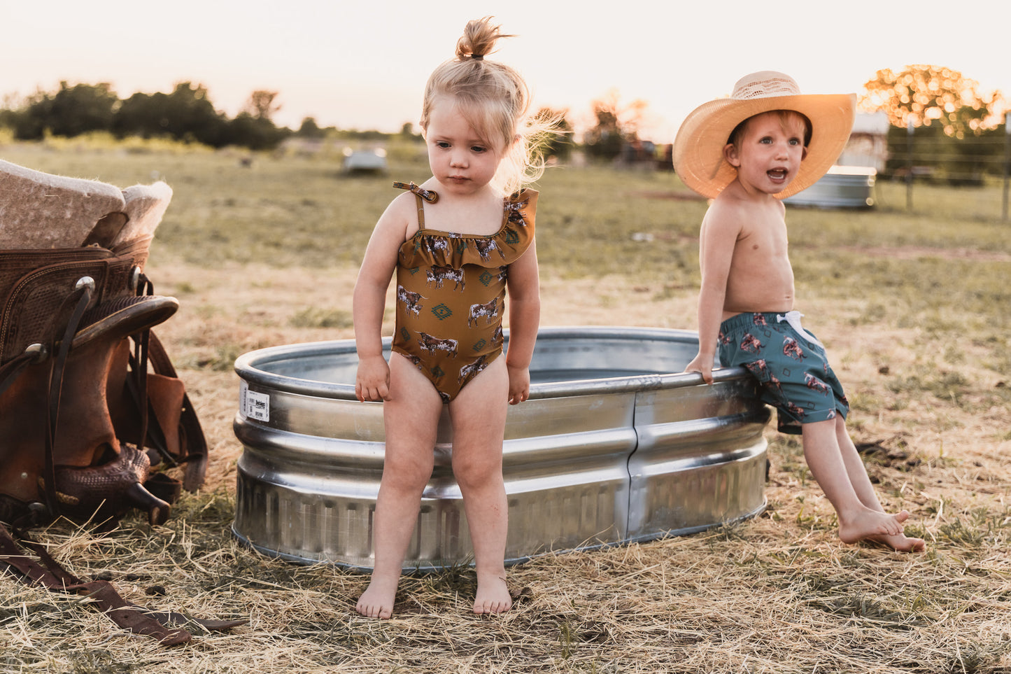 Southwest Longhorn Swimsuit