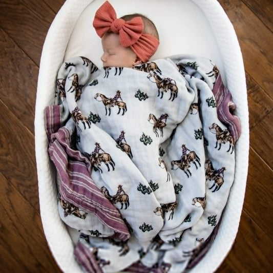 Cowgirls & Cactus Bamboo Muslin Blanket