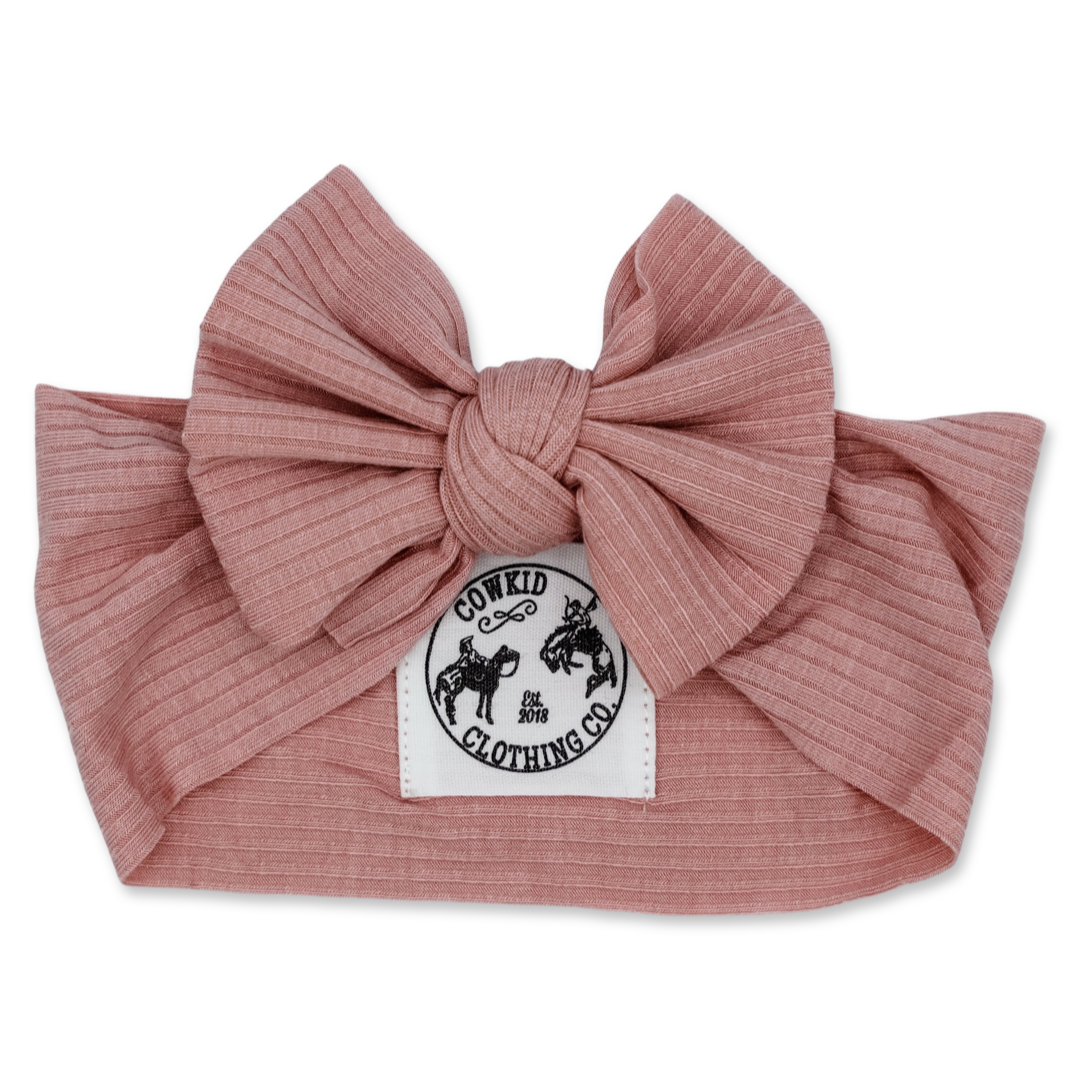 Light Pink Ribbed Head Wrap